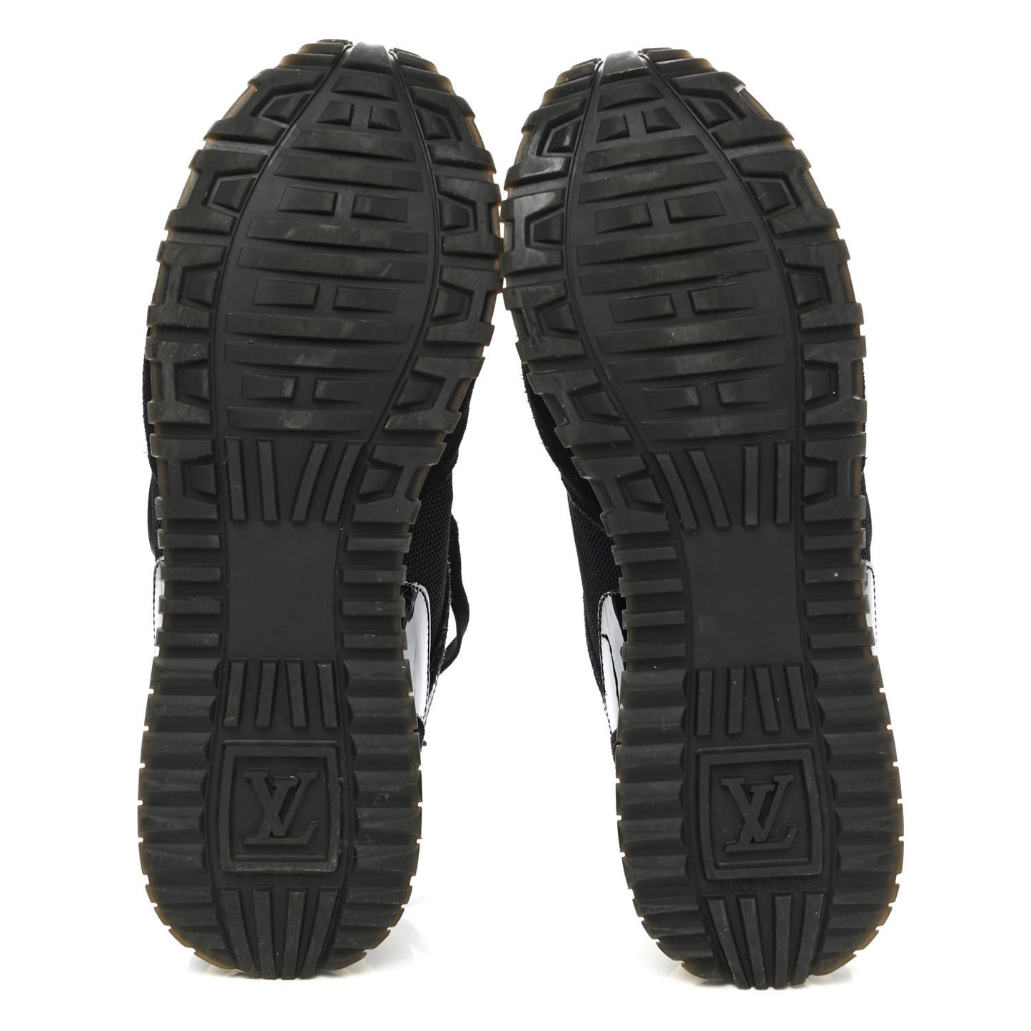 Suede Monogram Run Away Sneakers 38 Black