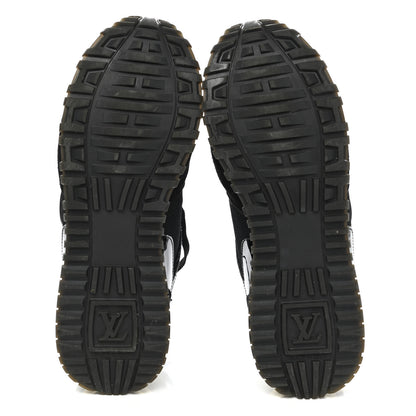 Louis Vuitton Suede Monogram Run Away Sneakers 38 Black 5 of 10