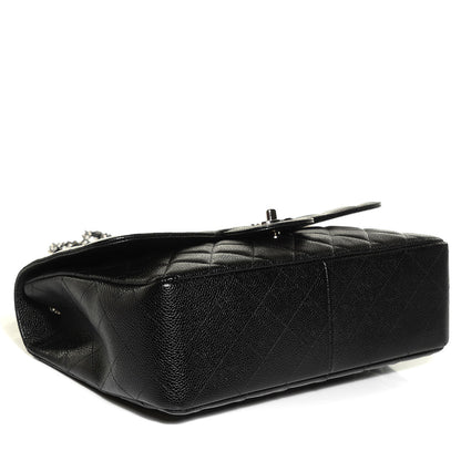 Chanel Caviar Quilted Jumbo Single Flap Black 4 of 9