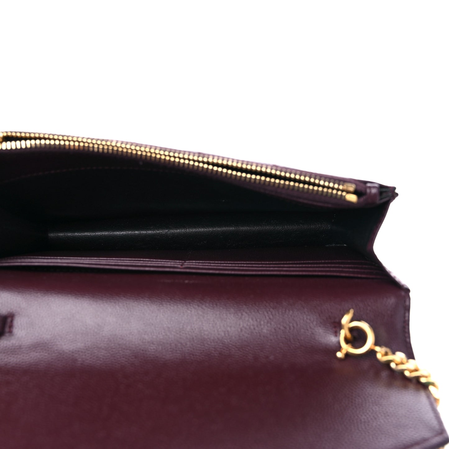 Grain De Poudre Matelasse Chevron Monogram Envelope Chain Wallet Rogue Legion