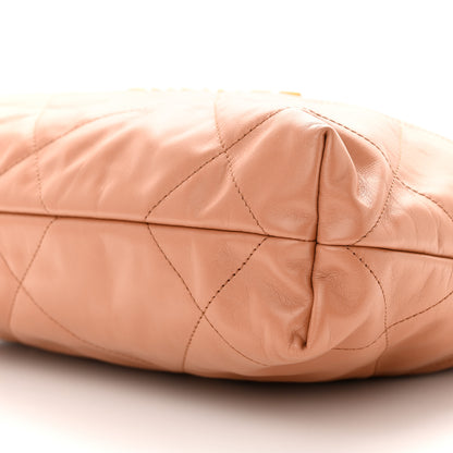 Chanel Shiny Calfskin Quilted Small Chanel 22 Camel 11 of 11