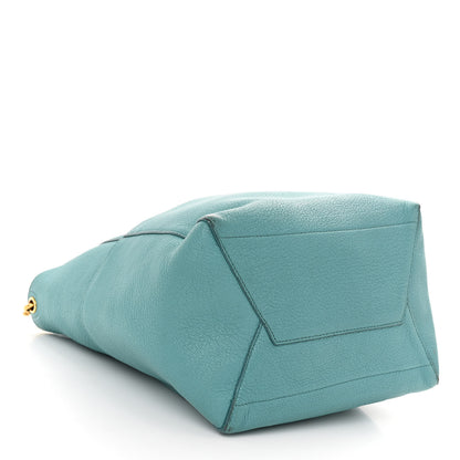 Celine Soft Grained Calfskin Sangle Bucket Bag Antarctic 4 of 11