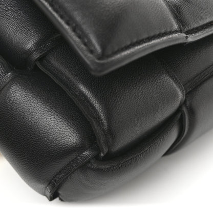 Bottega Veneta Lambskin Maxi Intreccio Padded Chain Cassette Crossbody Bag Black 11 of 12