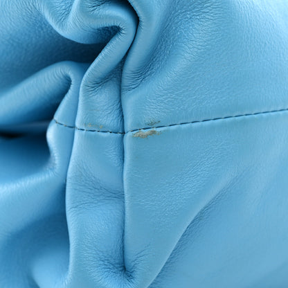 Bottega Veneta Smooth Butter Calf The Pouch Oversized Clutch Sky Blue 8 of 15