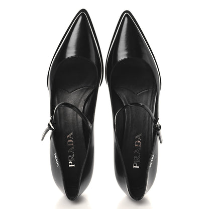 Prada Spazzolato Mary Jane 45mm Pumps 38.5 Black 2 of 8