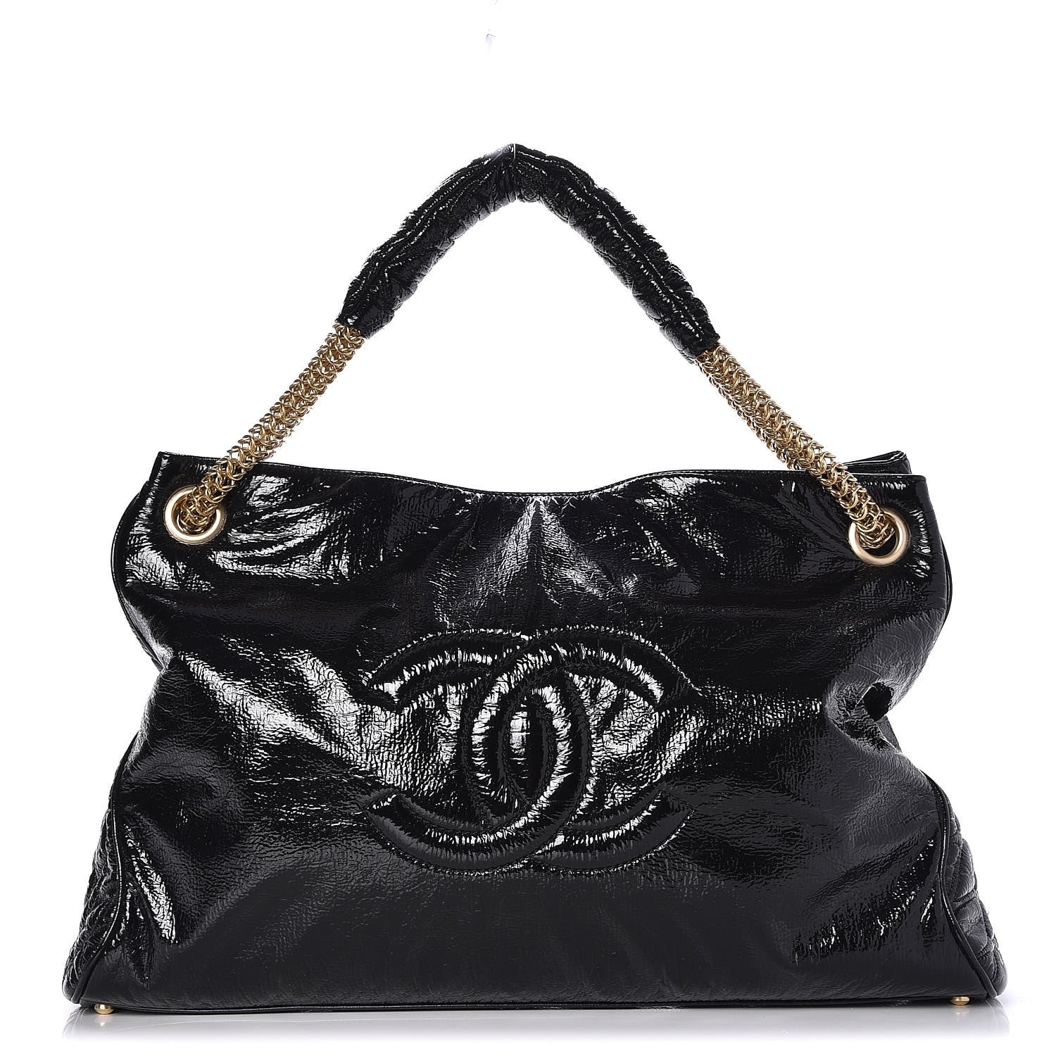 Chanel Vinyl Rodeo Tote Black 1 of 8