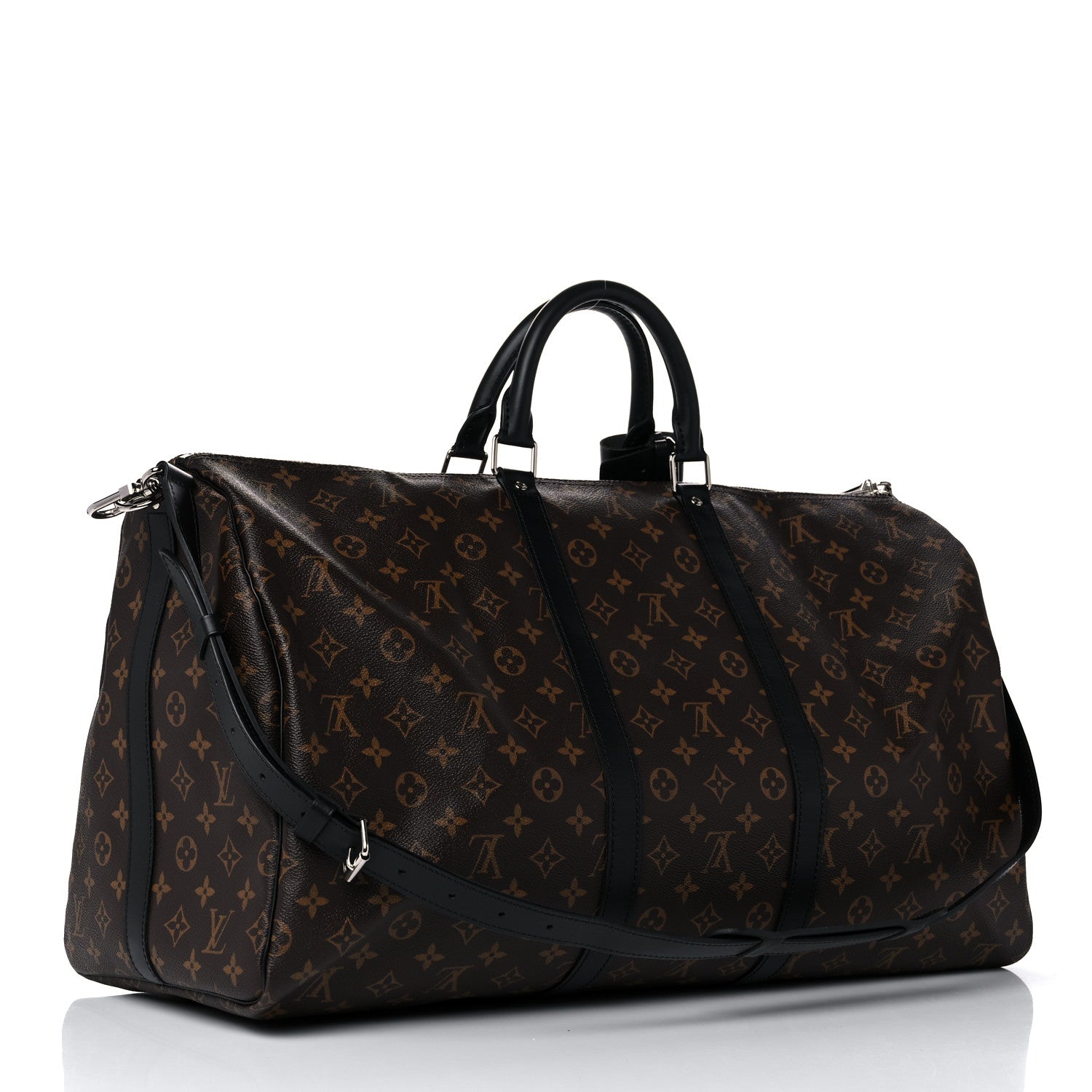 Louis Vuitton Monogram Macassar Keepall Bandouliere 55 3 of 10