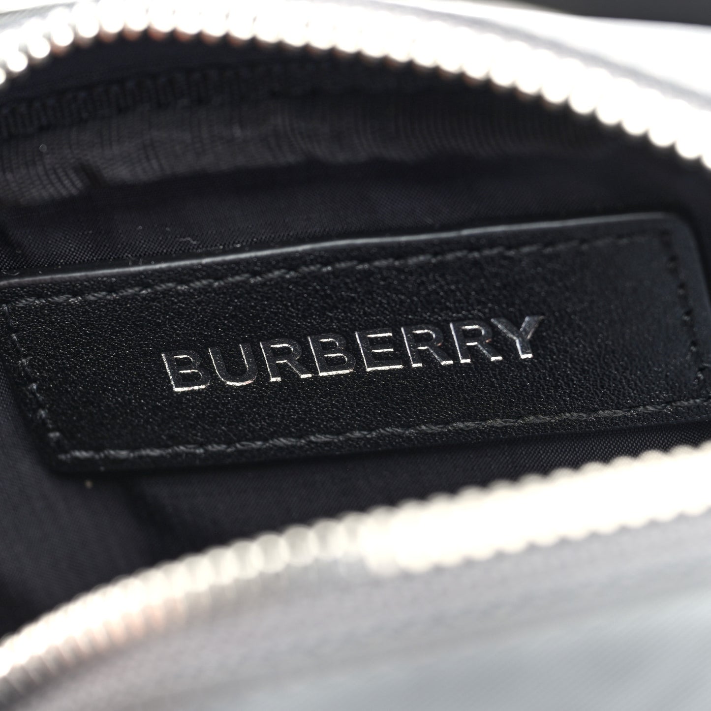 Econyl Logo Print Small Cannon Bum Bag Charcoal Grey