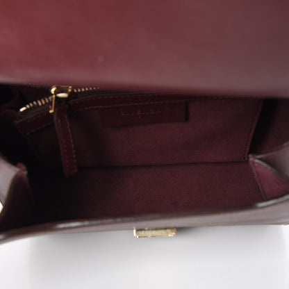 Givenchy Textured Calfskin Mini Pandora Box Chain Crossbody Bag Oxblood 7 of 9