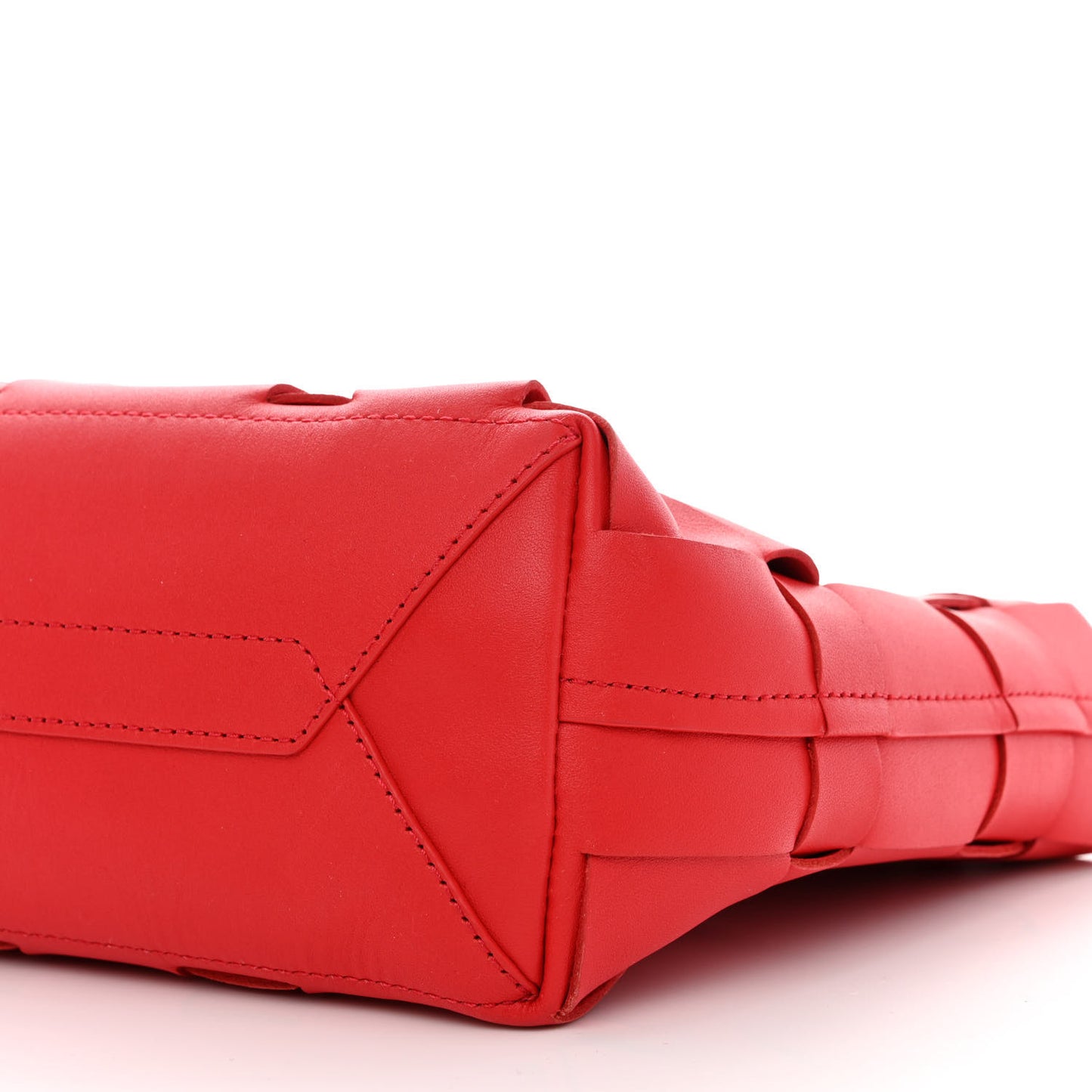 Calfskin Odita Lattice Pouch Red