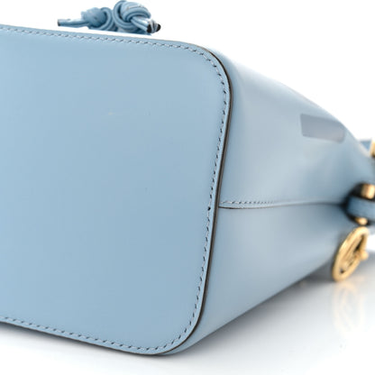Fendi Vitello King F is Fendi Logo Embossed Mini Mon Tresor Bucket Bag Azzurro Baby Azzurro Baby 10 of 10