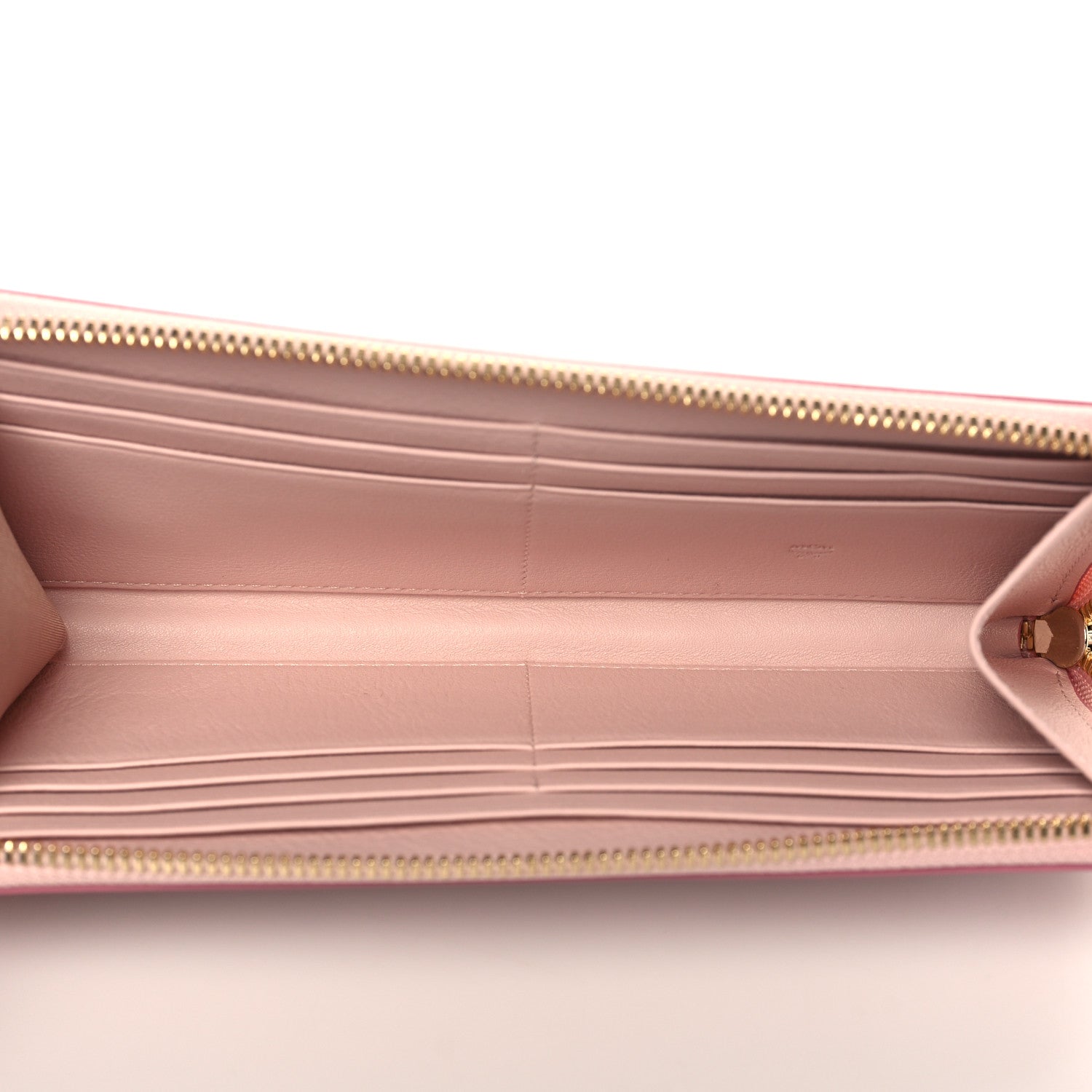 MCM Visetos Large Zip Around Wallet Pink 5 of 7