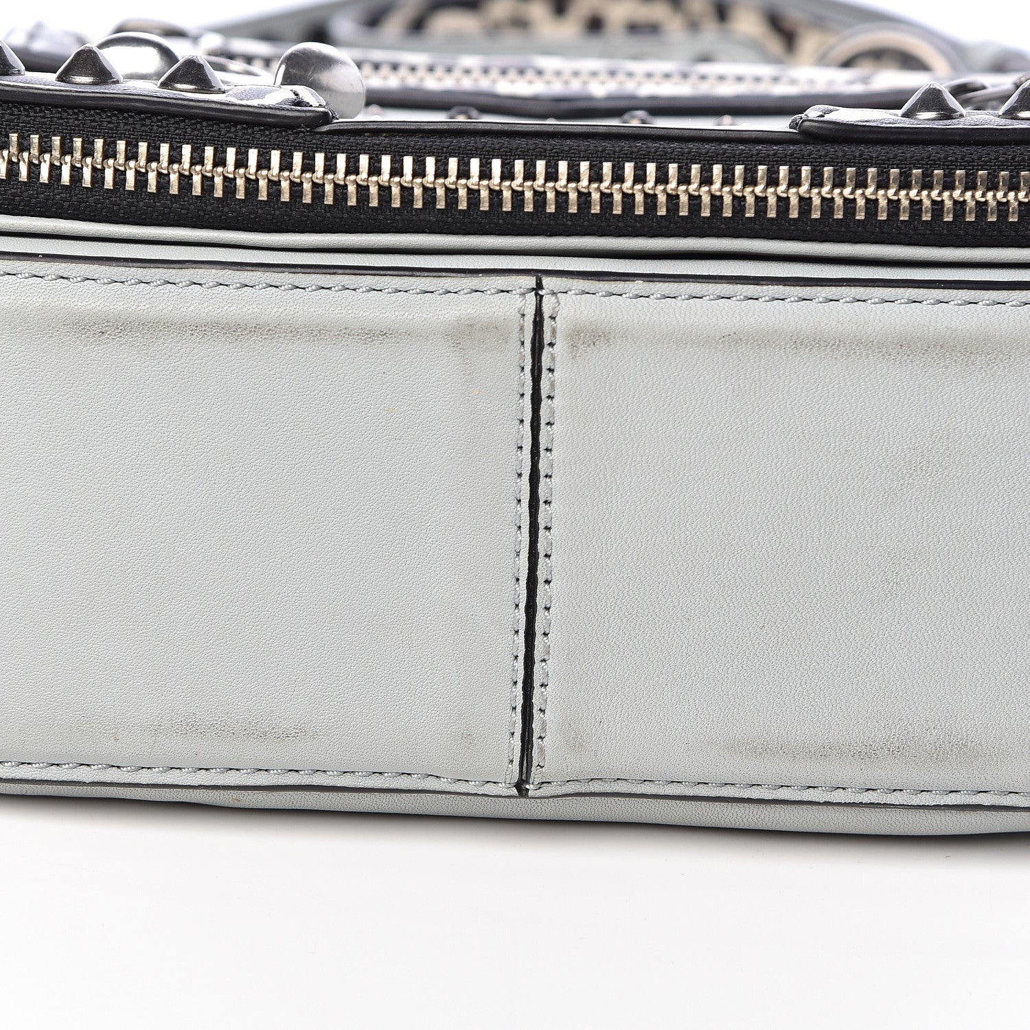 Marc Jacobs Calfskin Embellished Animal Mashup Saddle Bag Frost Multi 12 of 12