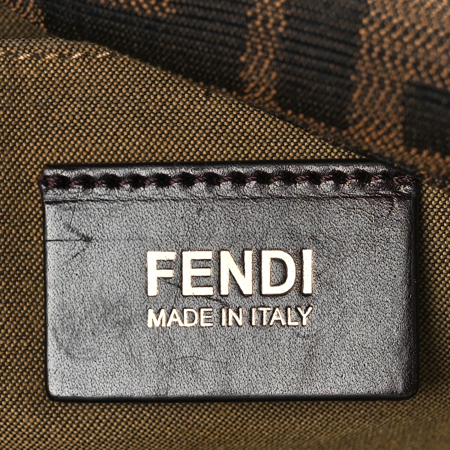 Fendi Zucca Vitello Chef Crossbody Bag Tobacco Moro 6 of 9