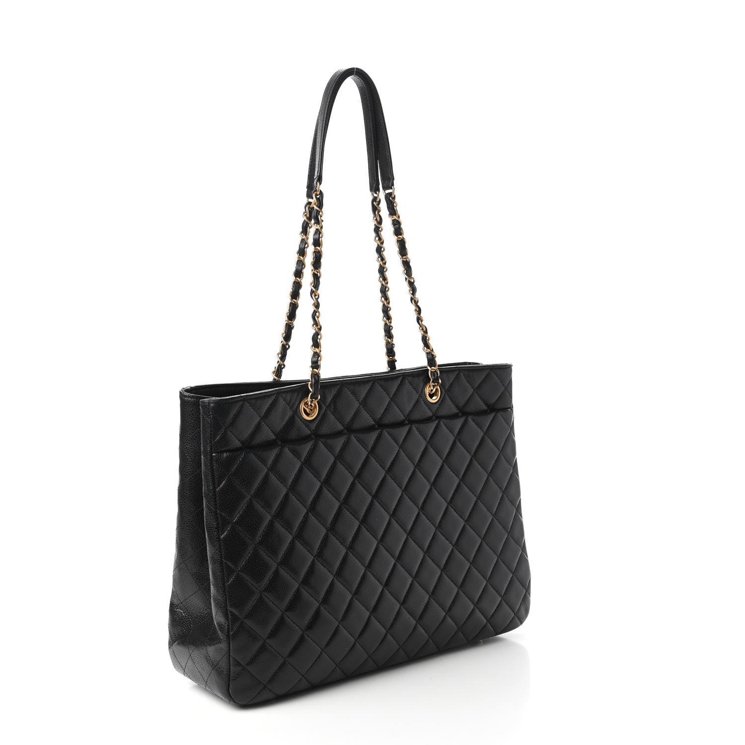 Chanel Caviar Quilted Large Shopping Tote Black 3 of 11