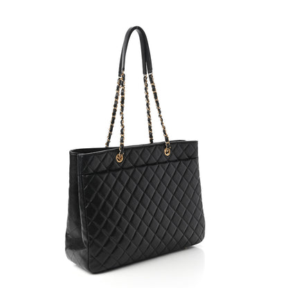 Chanel Caviar Quilted Large Shopping Tote Black 3 of 11