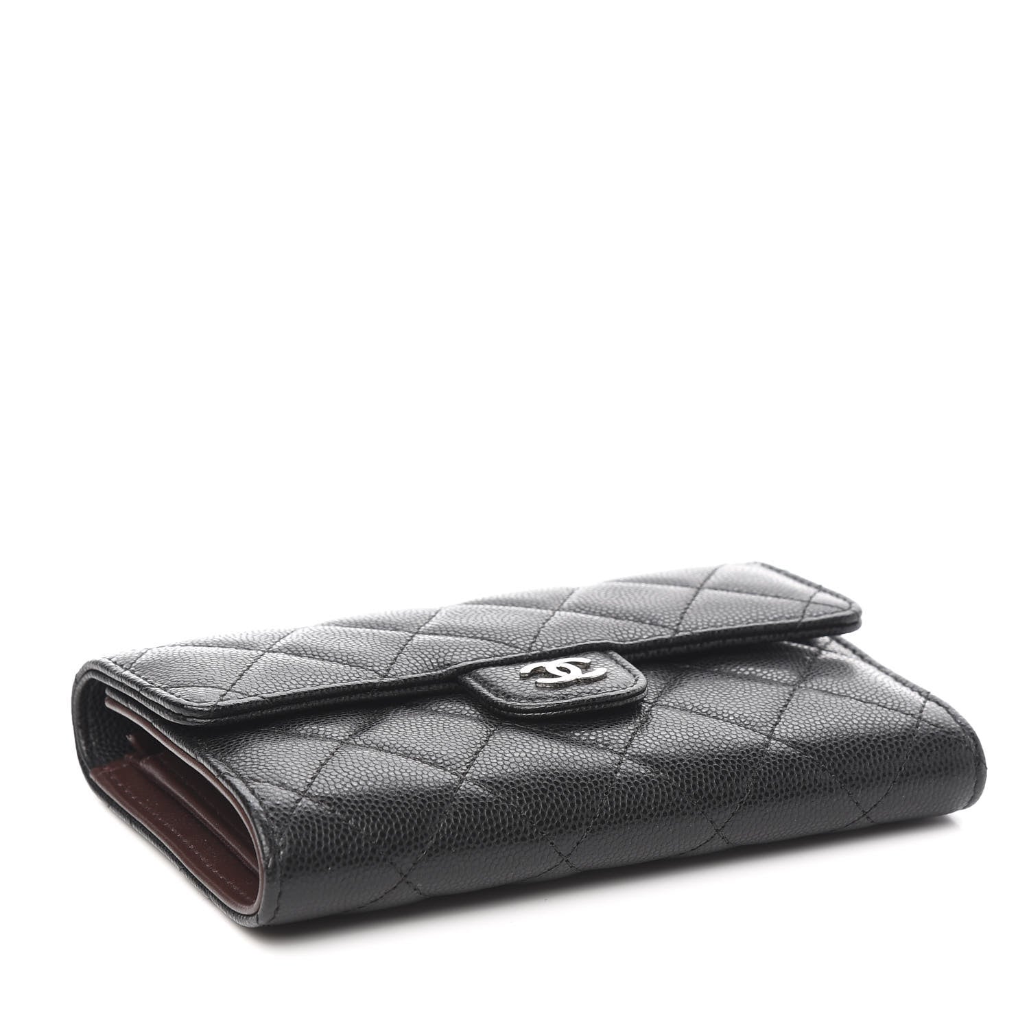 Chanel Caviar Quilted Medium Flap Wallet Black 3 of 6