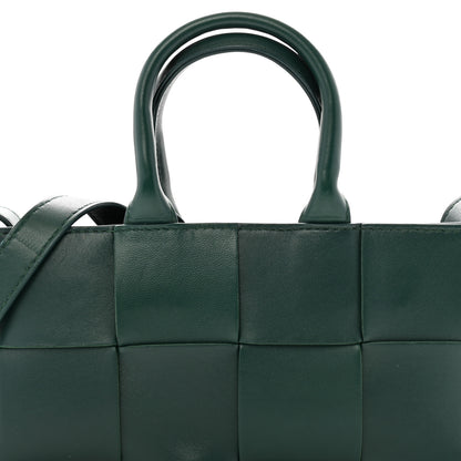 Bottega Veneta Nappa Maxi Intreccio Mini Arco East West Tote Emerald Green 7 of 12