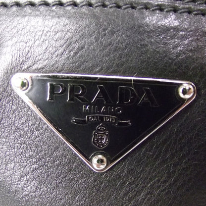 Prada Leather Chain Tote Black 6 of 10