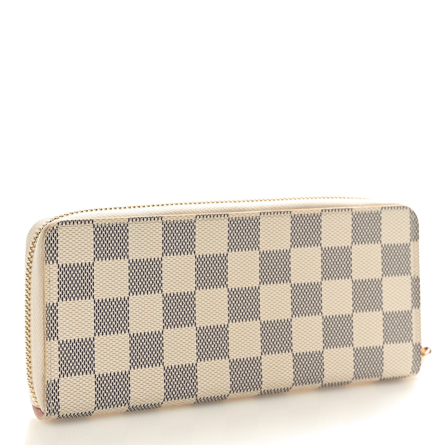 Damier Azur Clemence Wallet Rose Ballerine