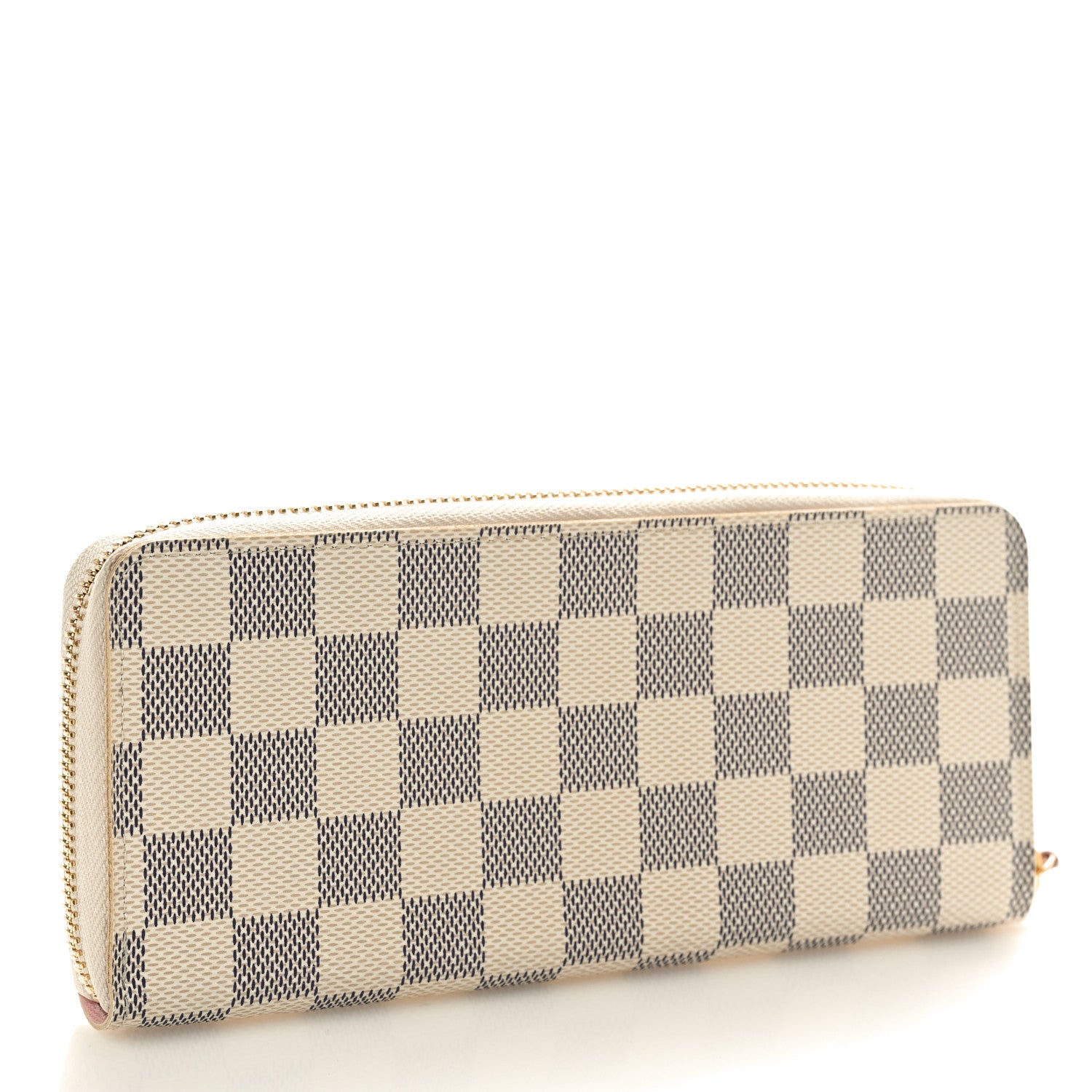 Louis Vuitton Damier Azur Clemence Wallet Rose Ballerine 3 of 8