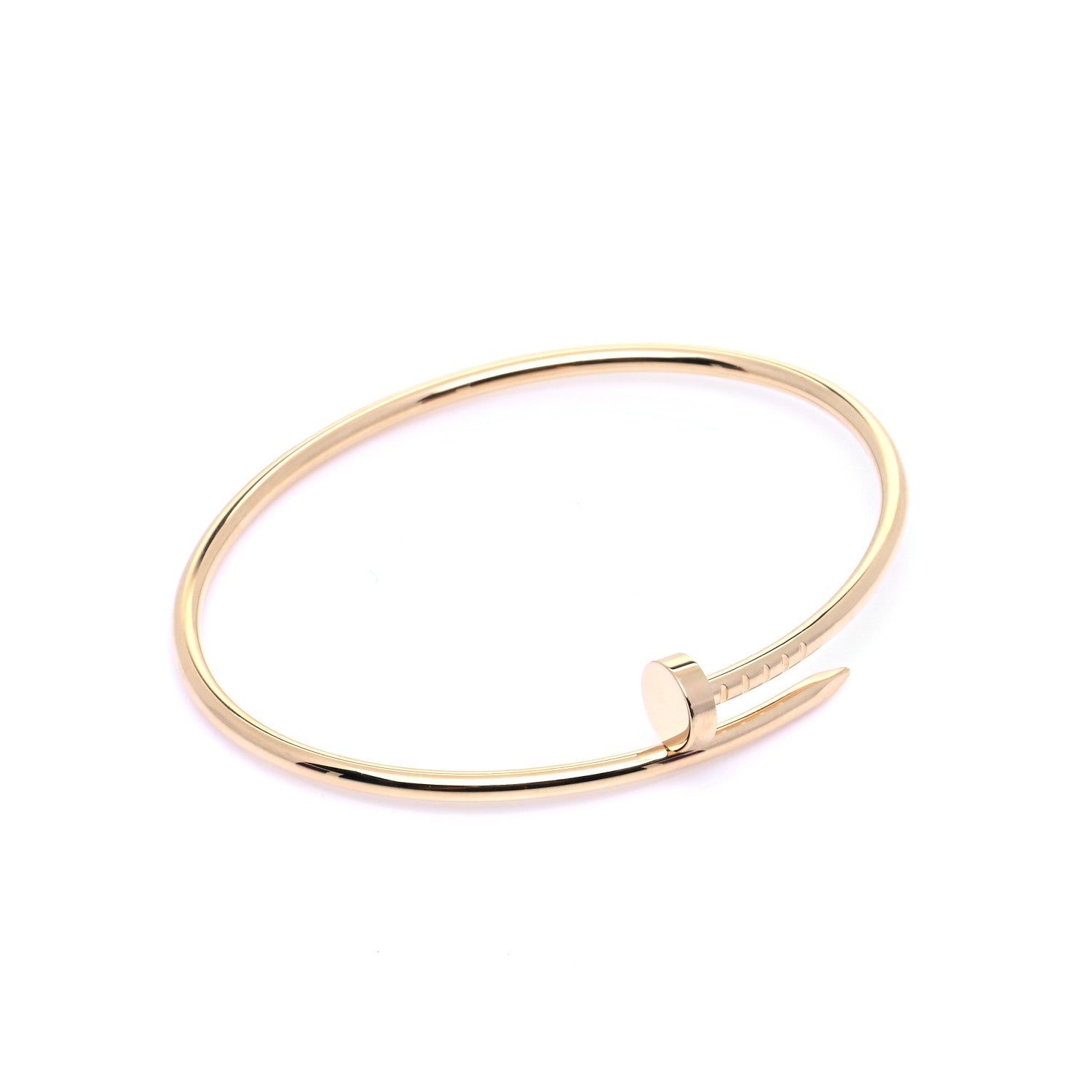Cartier 18K Yellow Gold Small Juste Un Clou Bracelet 17 5 of 6