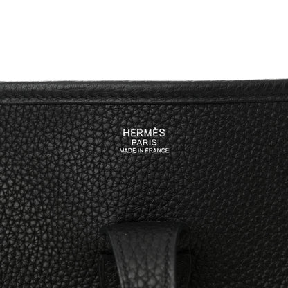 Hermes Taurillon Clemence Evelyne III PM Black 6 of 11