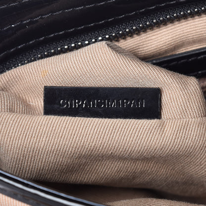 Burberry Patent Trim Nova Check Shopper Tote Black 8 of 13