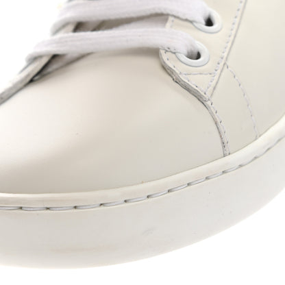 Gucci Calfskin Web Pearl Studded Womens Ace Sneakers 36.5 White 9 of 10