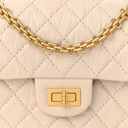 Chanel Aged Calfskin Quilted 2.55 Reissue Mini Flap Light Beige 11 of 12