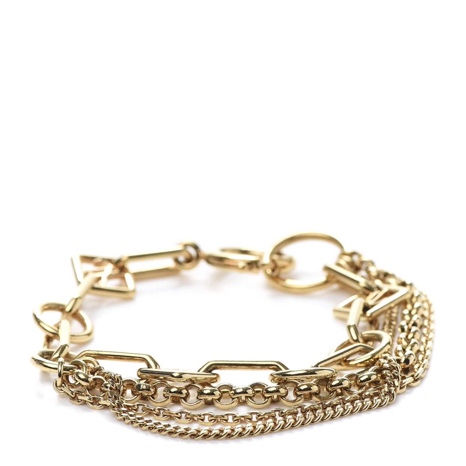 Louis Vuitton Vegas Chain Bracelet Gold 1 of 4
