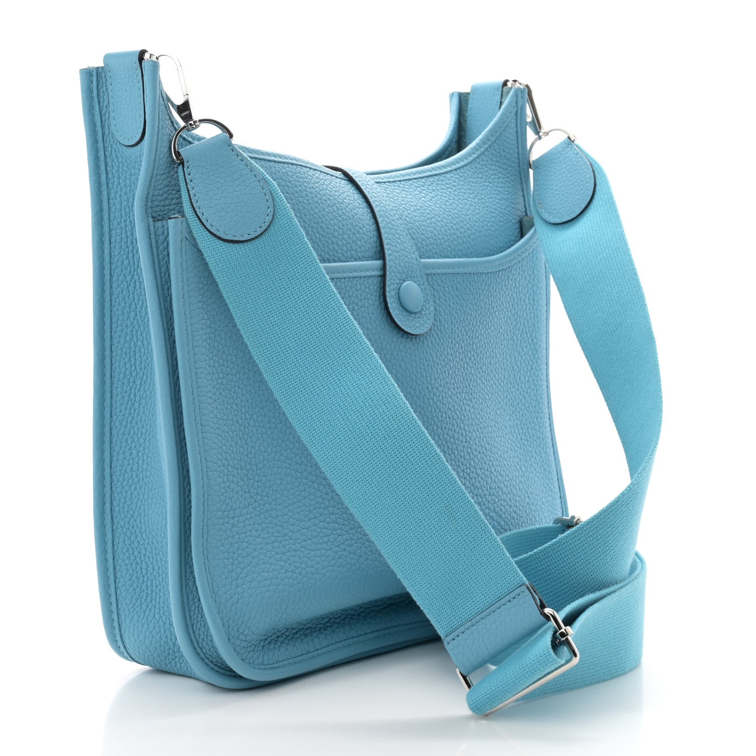 Hermes Taurillon Clemence Evelyne III PM Bleu Du Nord 3 of 9