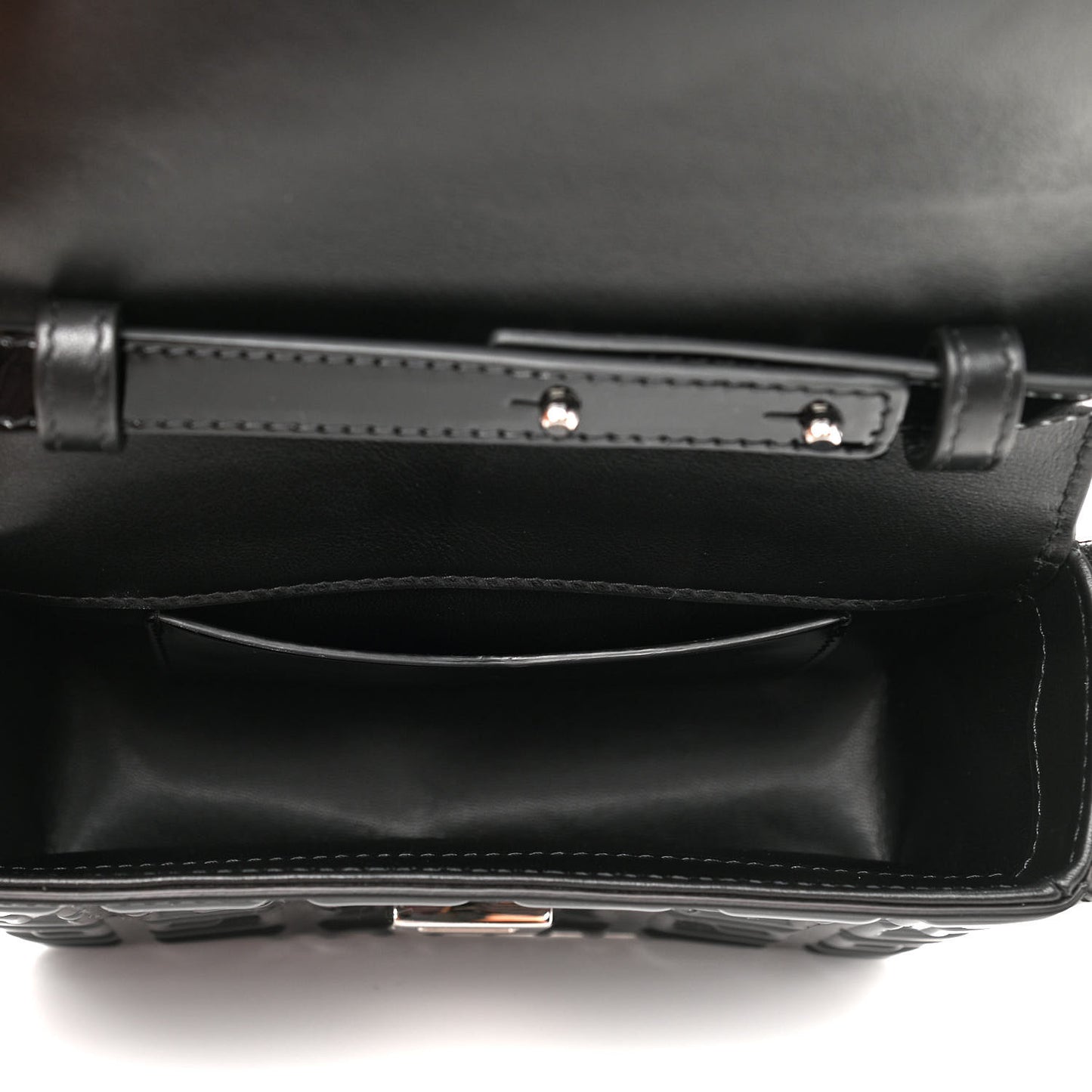 Calfskin 4G Embossed Small Crossbody Black