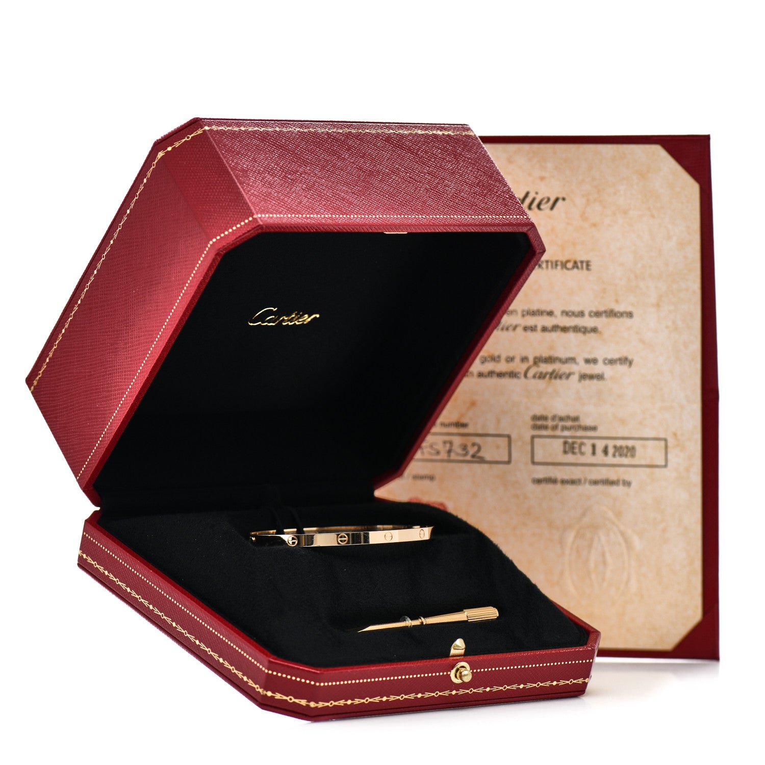Cartier 18K Yellow Gold Small LOVE Bracelet 17 5 of 5