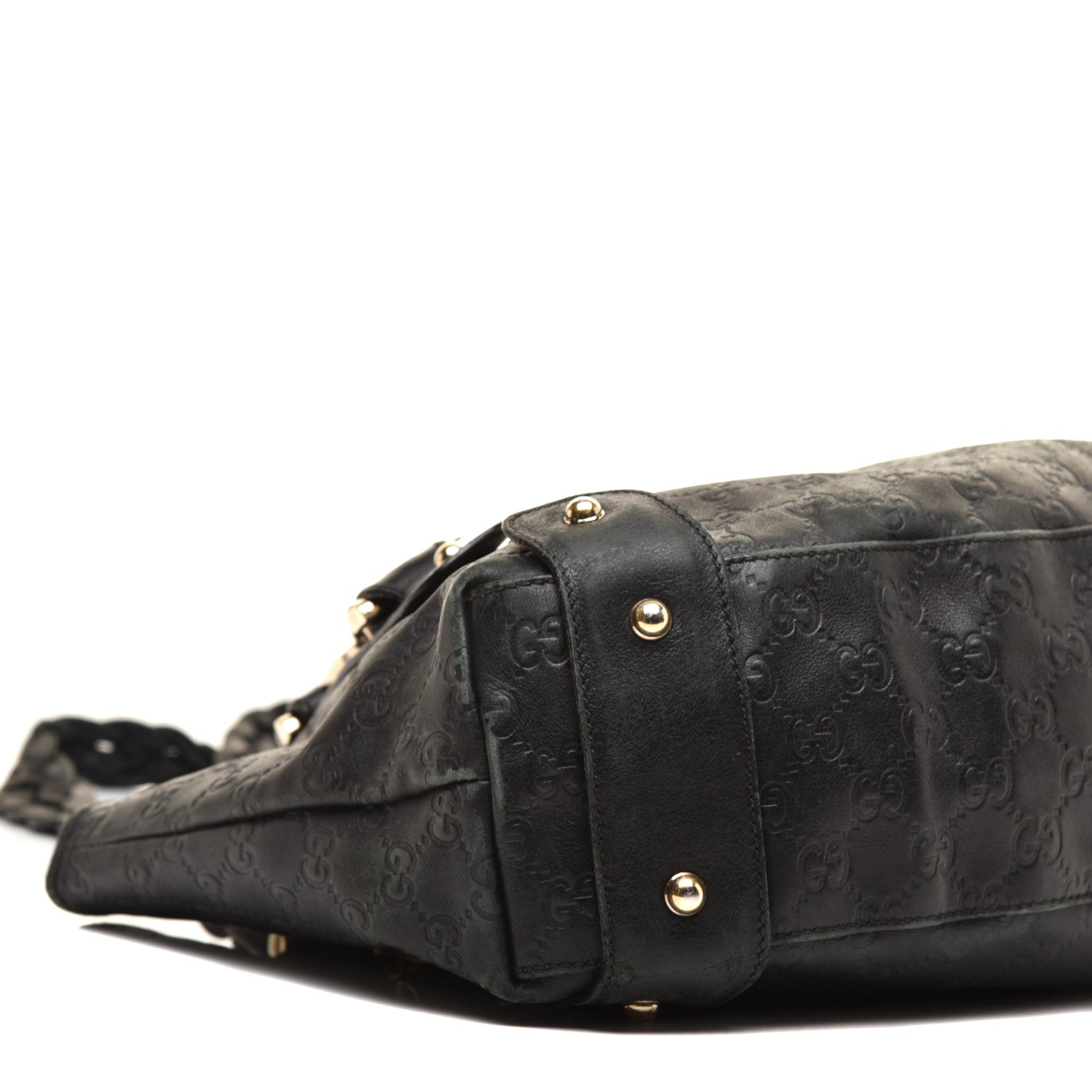 Gucci Guccissima Small Pelham Shoulder Bag Black 8 of 9