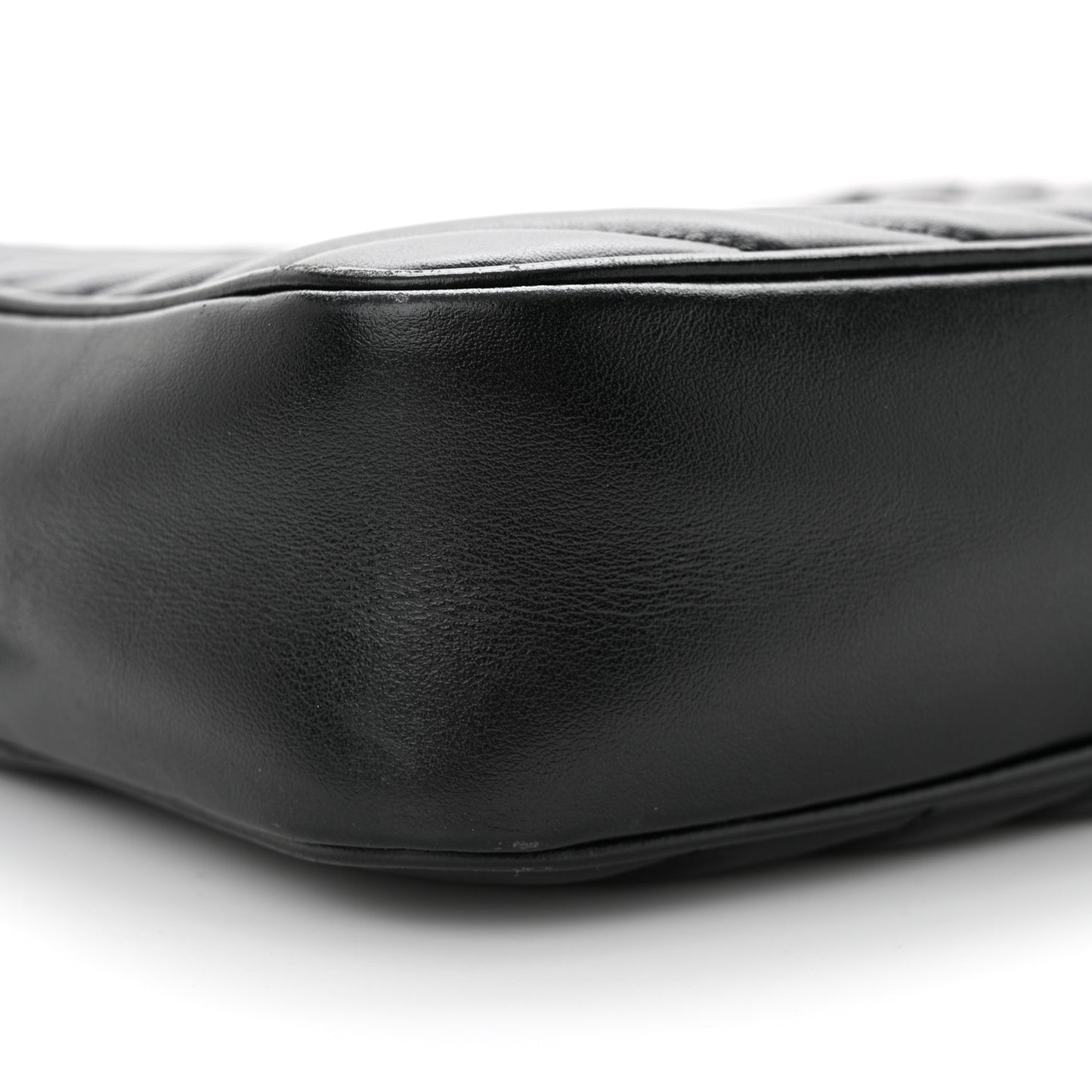 Calfskin Matelasse Monogram Monochrome Lou Camera Bag Black