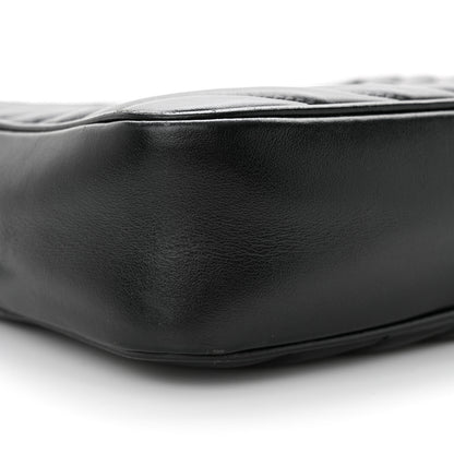 Saint Laurent Calfskin Matelasse Monogram Monochrome Lou Camera Bag Black 8 of 14