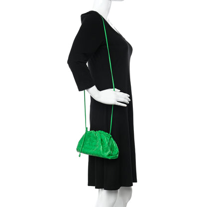 Bottega Veneta Nappa Intrecciato The Mini Pouch Clutch Parakeet 2 of 10