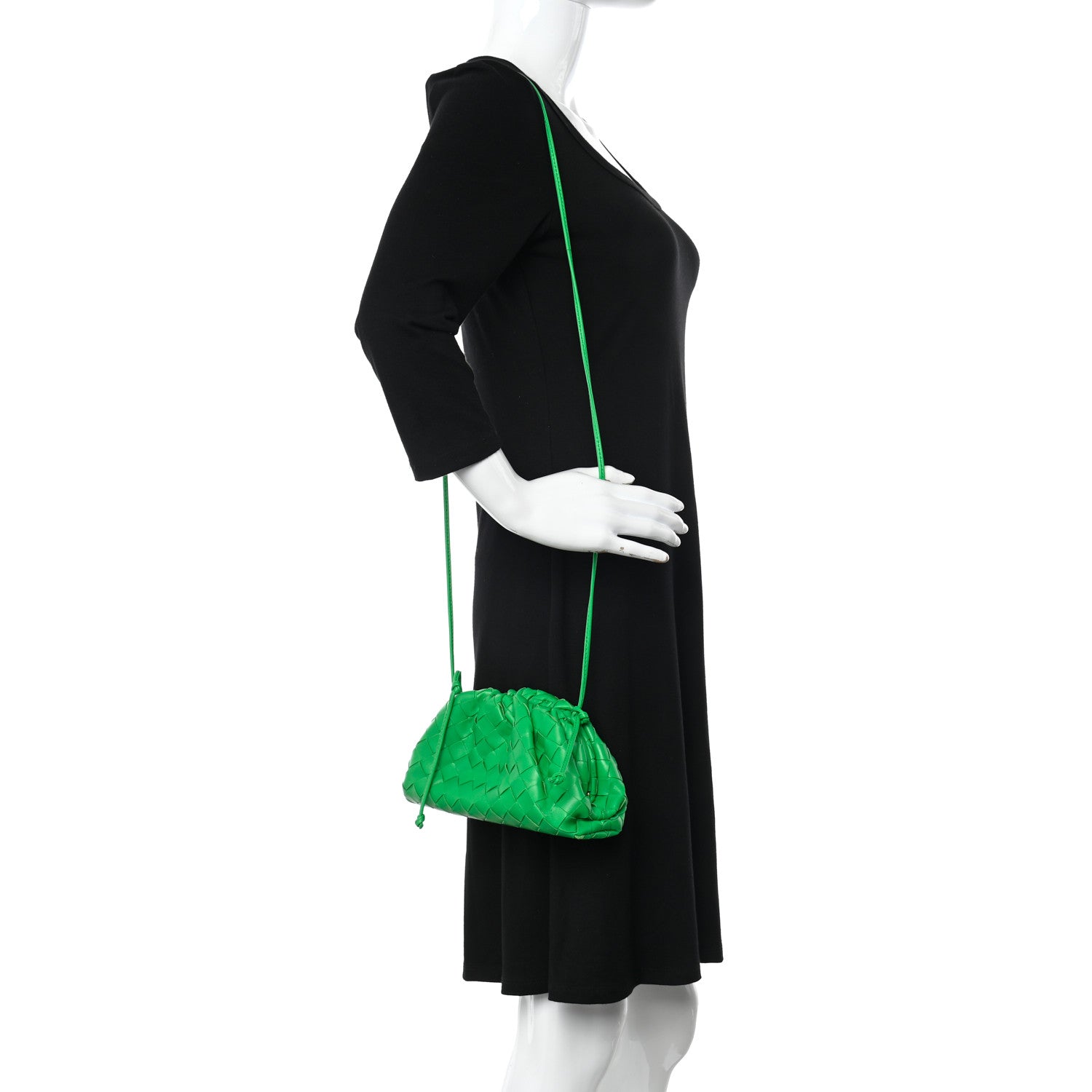 Bottega Veneta Nappa Intrecciato The Mini Pouch Clutch Parakeet 2 of 10