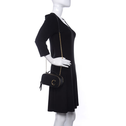 Chloe Calfskin Mini C Vanity Bag Black 2 of 9