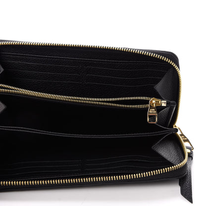 Louis Vuitton Empreinte Zippy Wallet Black 5 of 8