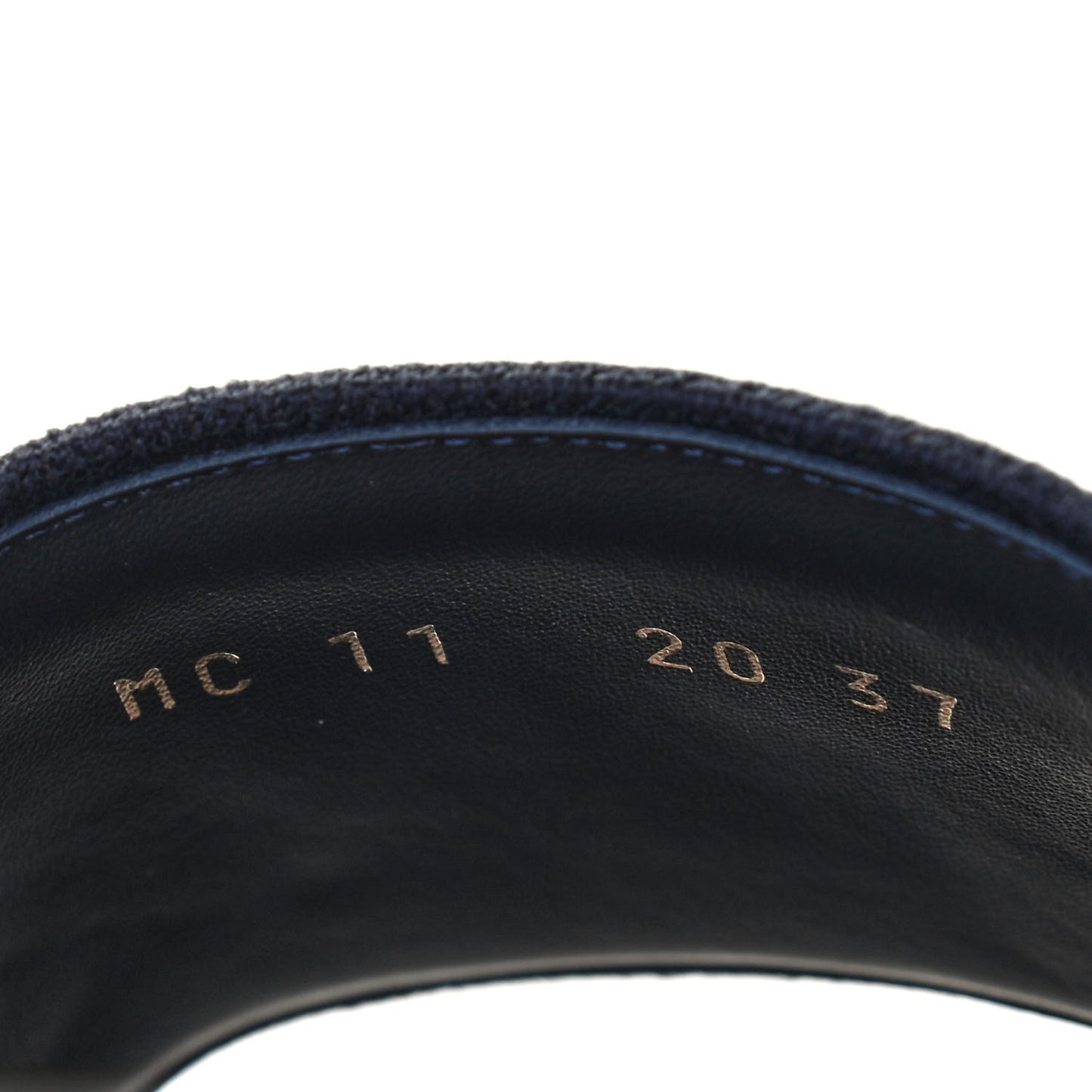 Canvas Embroidered Dway Mules Slide Sandals 37 Deep Blue