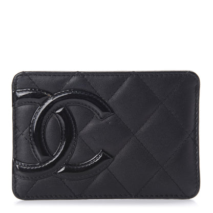 Chanel Calfskin Quilted Cambon Card Holder Black 1 of 12