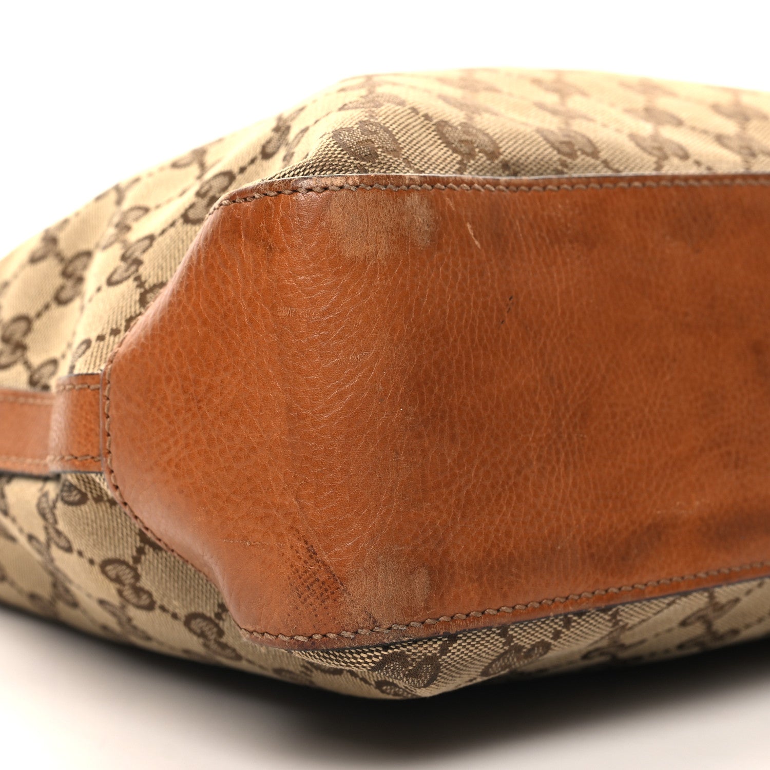 Gucci Monogram Medium Marrakech Hobo Camel 9 of 14