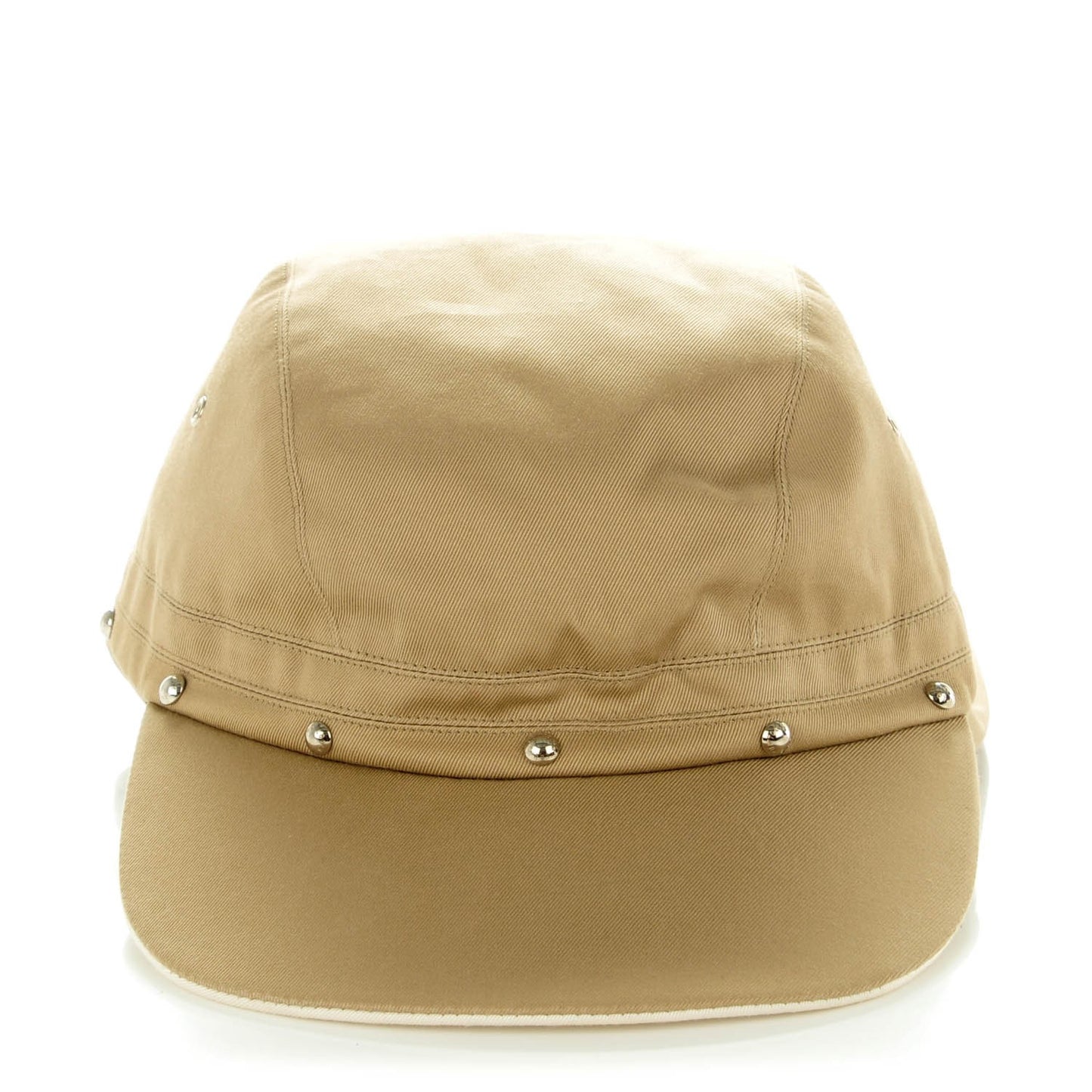 Cotton Canvas Cap Beige