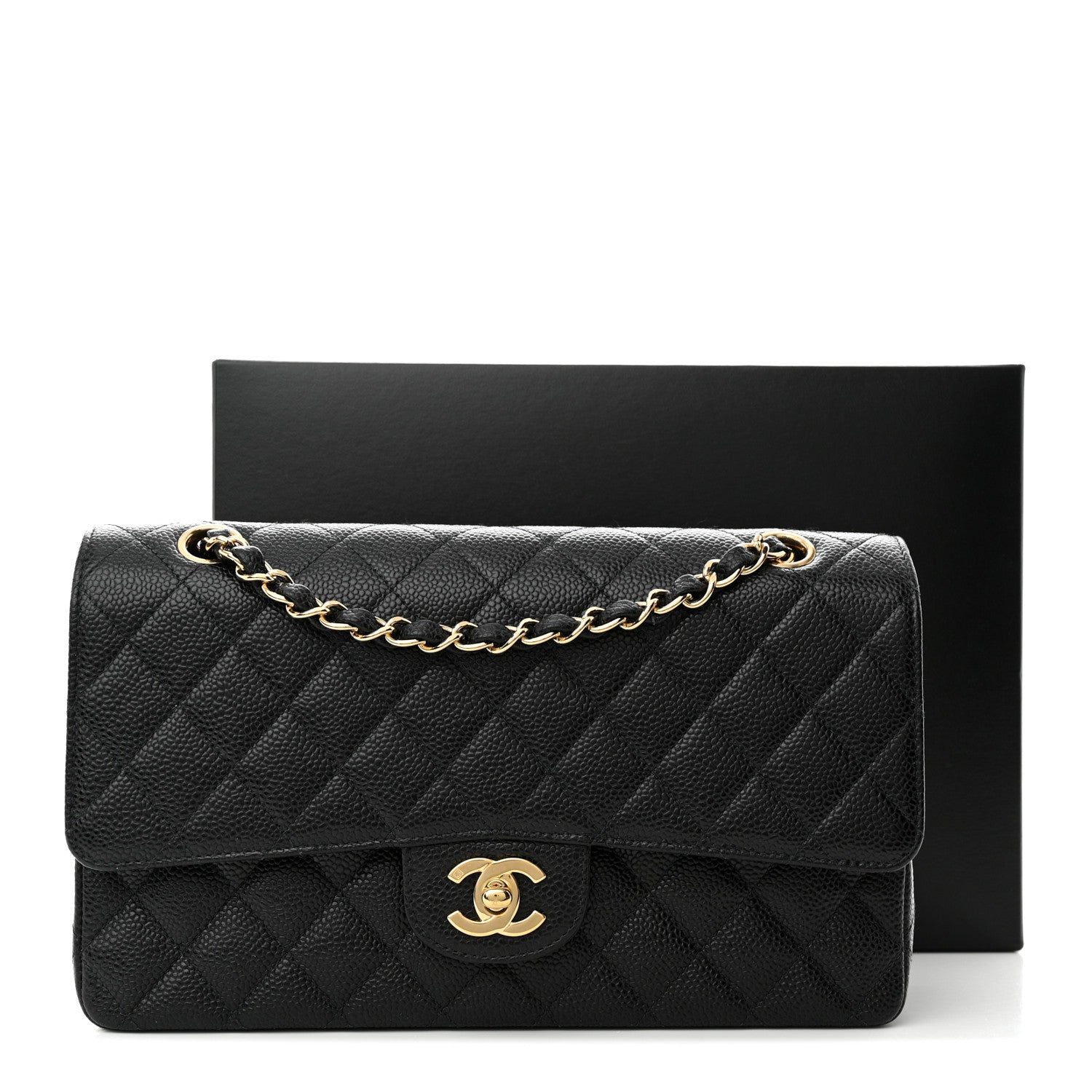 Chanel Caviar Quilted Medium Double Flap Black 11 of 11