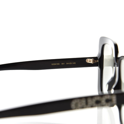 Gucci Crystal Square Frame GG Sunglasses GG0418S Black 5 of 8