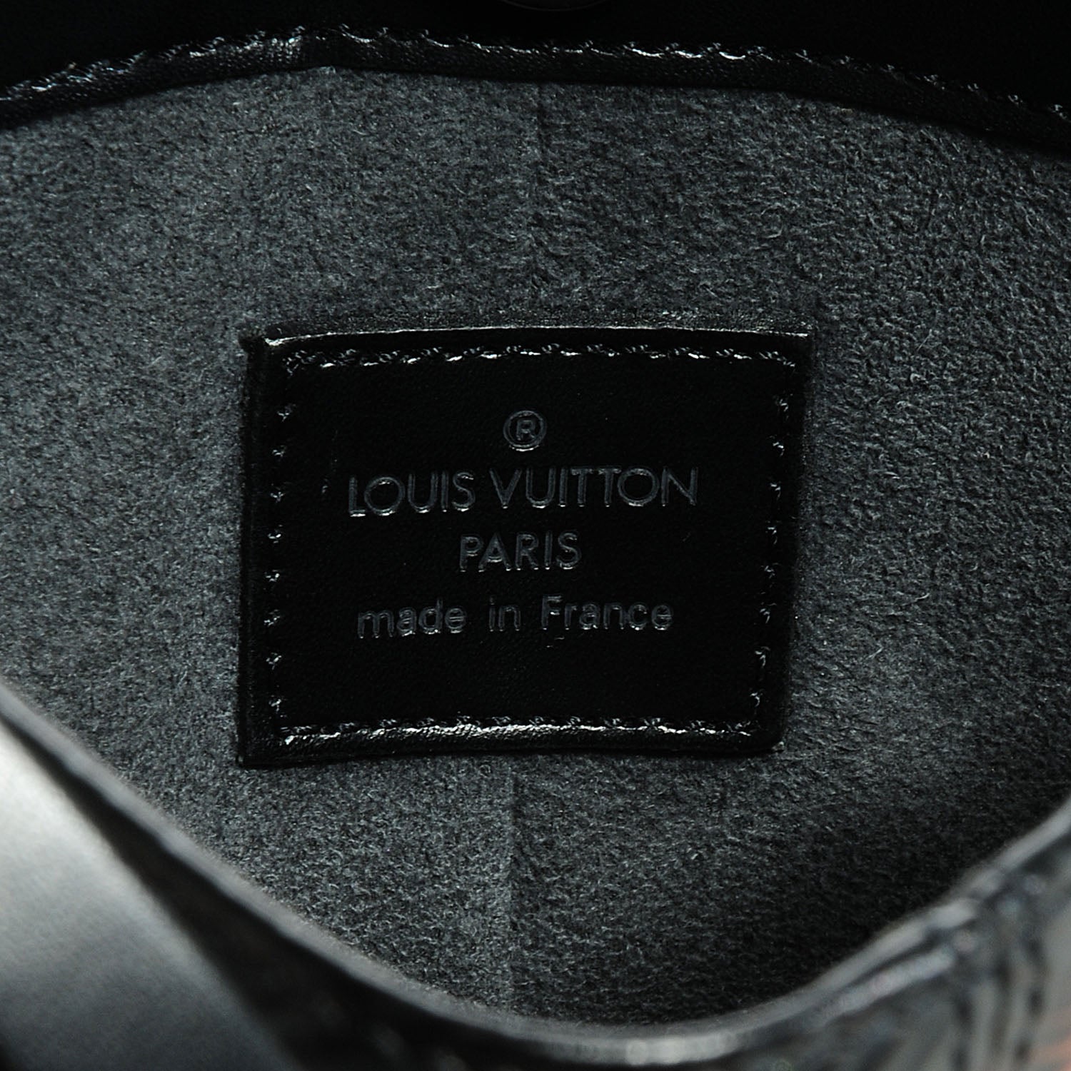 Louis Vuitton Epi Demi Lune Pochette Black 6 of 7