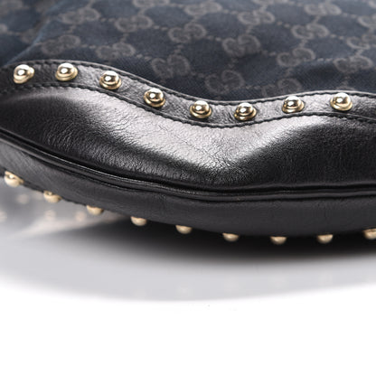 Gucci Monogram Web Studded Pelham Shoulder Bag Black 8 of 11