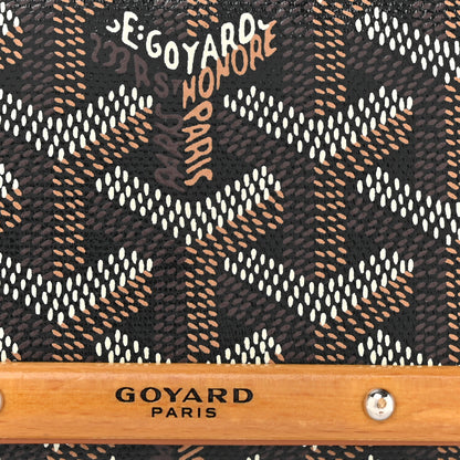 Goyard Goyardine Monte Carlo Bois Clutch With Strap Black Gold 8 of 16